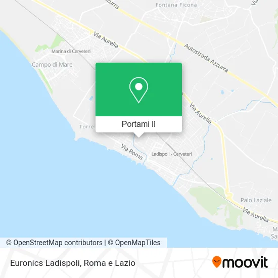 Mappa Euronics Ladispoli