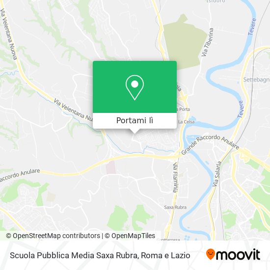 Mappa Scuola Pubblica Media Saxa Rubra