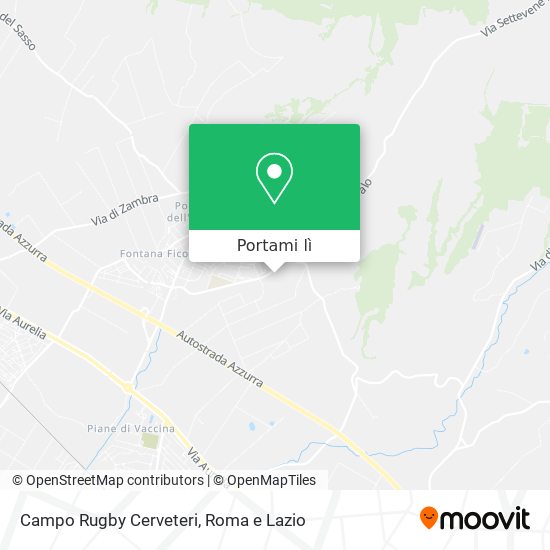 Mappa Campo Rugby Cerveteri