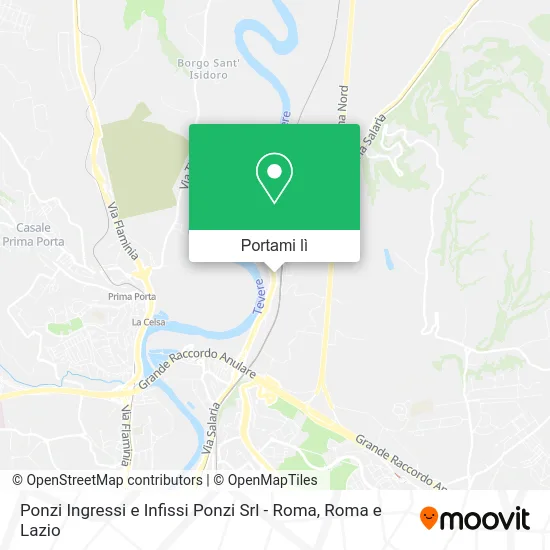 Mappa Ponzi Ingressi e Infissi Ponzi Srl - Roma