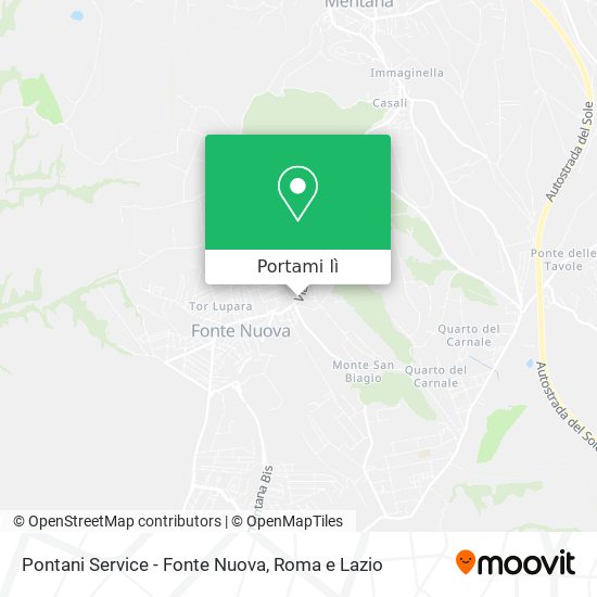 Mappa Pontani Service - Fonte Nuova