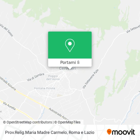 Mappa Prov.Relig.Maria Madre Carmelo