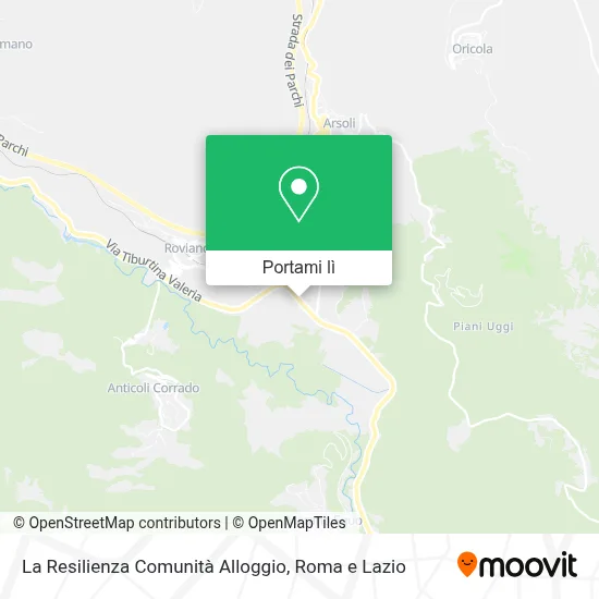 Mappa La Resilienza Comunità Alloggio