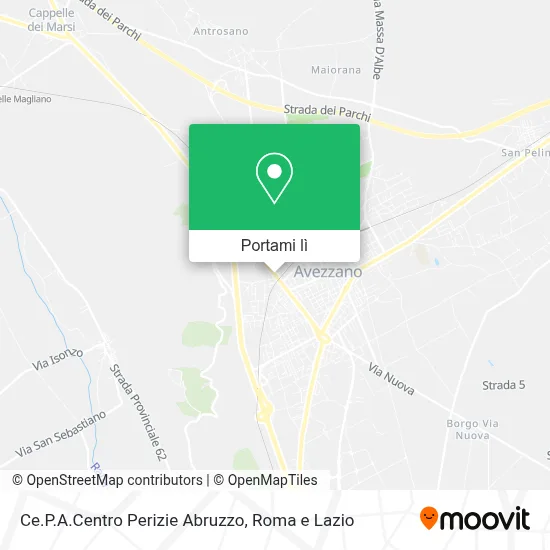 Mappa Ce.P.A.Centro Perizie Abruzzo