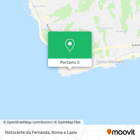 Mappa Ristorante da Fernanda