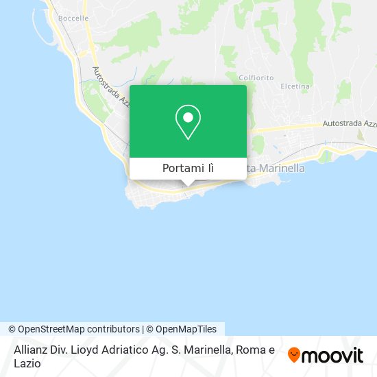 Mappa Allianz Div. Lioyd Adriatico Ag. S. Marinella