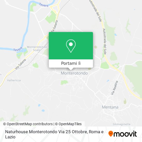 Mappa Naturhouse Monterotondo Via 25 Ottobre