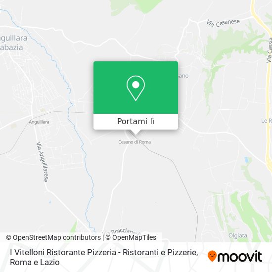 Mappa I Vitelloni Ristorante Pizzeria - Ristoranti e Pizzerie