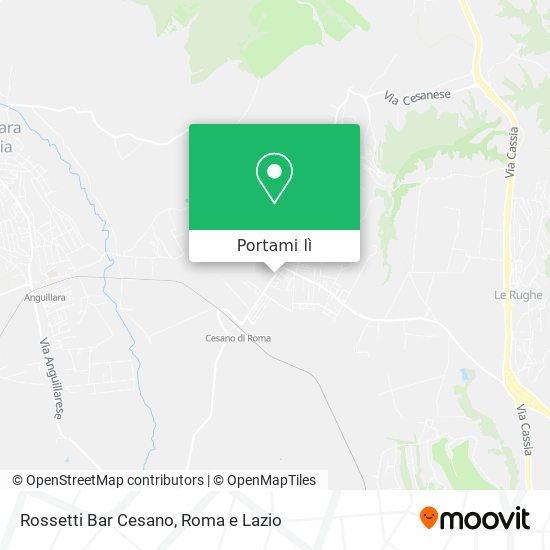 Mappa Rossetti Bar Cesano