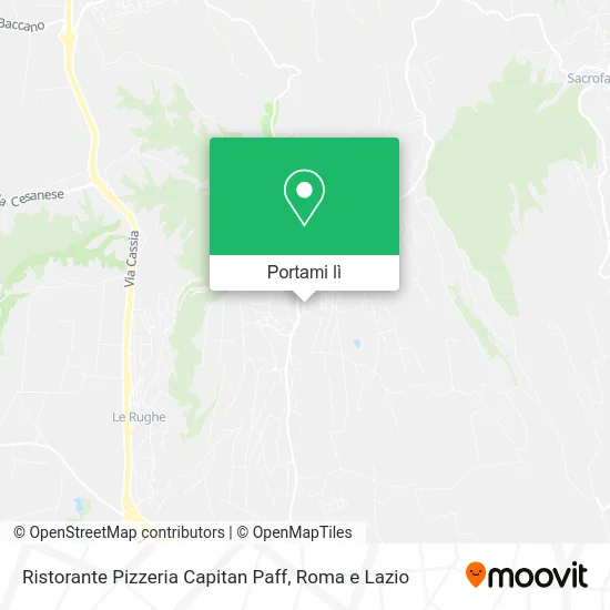Mappa Ristorante Pizzeria Capitan Paff