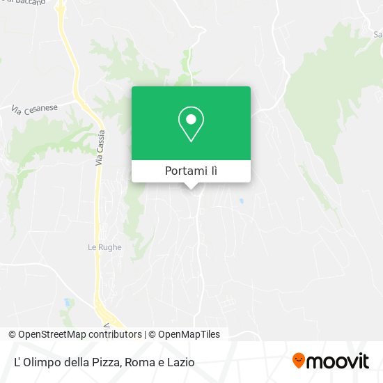 Mappa L' Olimpo della Pizza