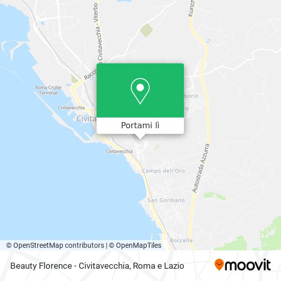 Mappa Beauty Florence - Civitavecchia