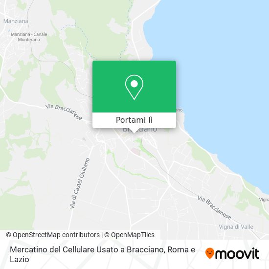 Mappa Mercatino del Cellulare Usato a Bracciano