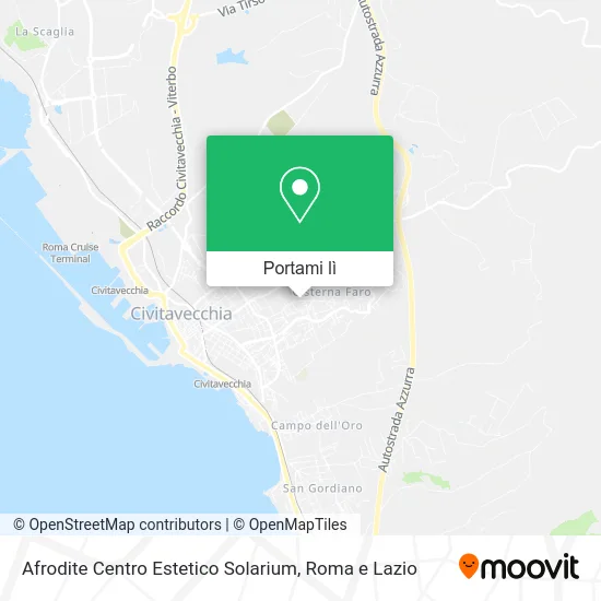 Mappa Afrodite Centro Estetico Solarium
