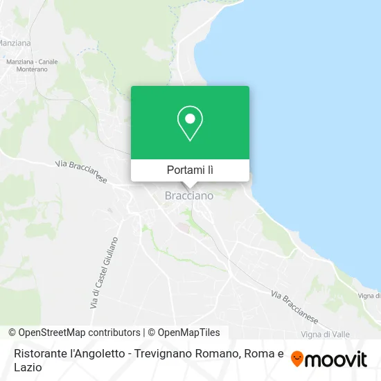 Mappa Ristorante l'Angoletto - Trevignano Romano