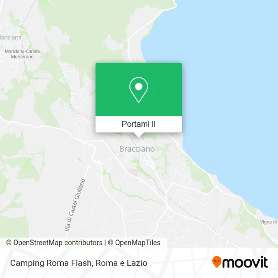 Mappa Camping Roma Flash