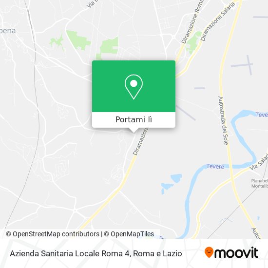 Mappa Azienda Sanitaria Locale Roma 4