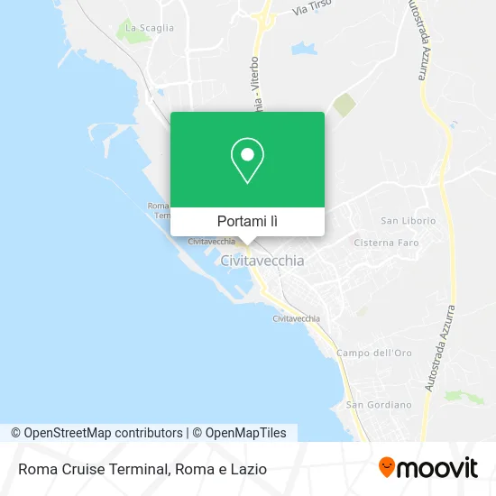 Mappa Roma Cruise Terminal