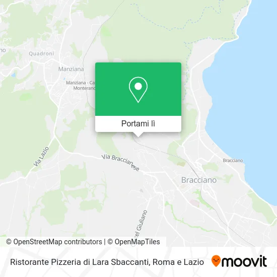 Mappa Ristorante Pizzeria di Lara Sbaccanti