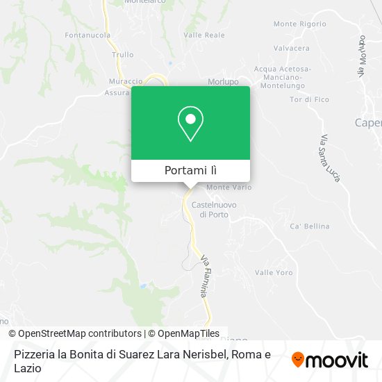 Mappa Pizzeria la Bonita di Suarez Lara Nerisbel