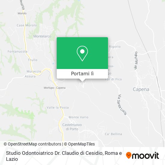 Mappa Studio Odontoiatrico Dr. Claudio di Cesidio