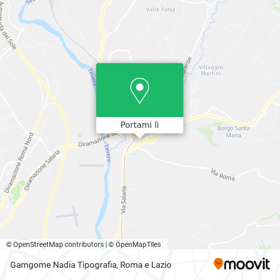 Mappa Gamgome Nadia Tipografia