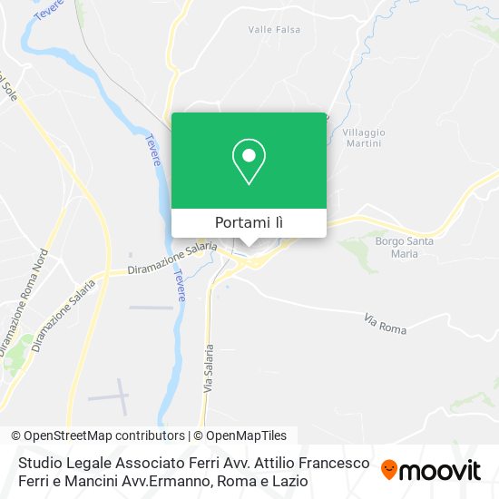Mappa Studio Legale Associato Ferri Avv. Attilio Francesco Ferri e Mancini Avv.Ermanno