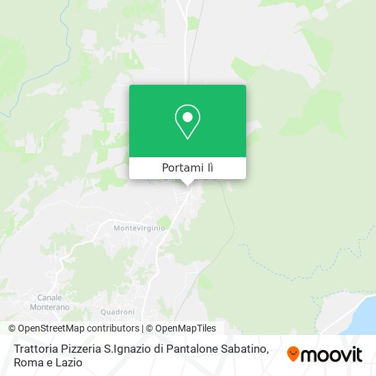 Mappa Trattoria Pizzeria S.Ignazio di Pantalone Sabatino