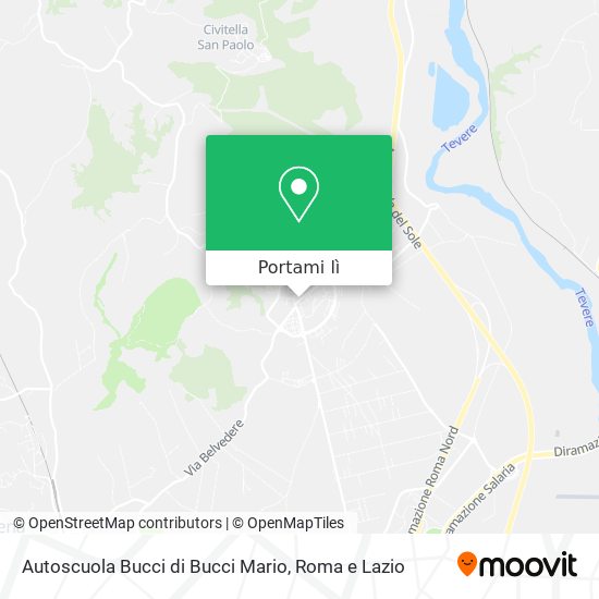 Mappa Autoscuola Bucci di Bucci Mario