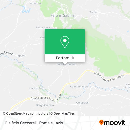 Mappa Oleificio Ceccarelli