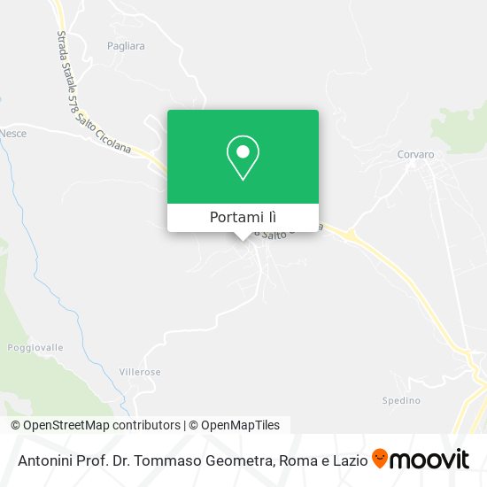 Mappa Antonini Prof. Dr. Tommaso Geometra