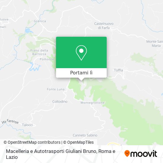 Mappa Macelleria e Autotrasporti Giuliani Bruno