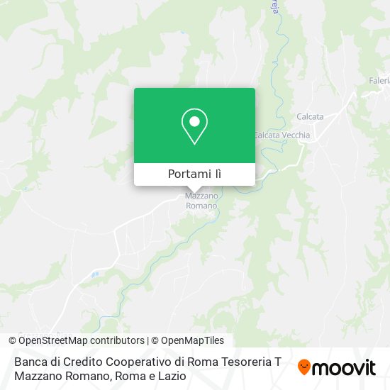 Mappa Banca di Credito Cooperativo di Roma Tesoreria T Mazzano Romano