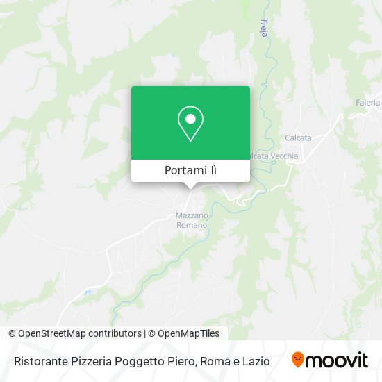 Mappa Ristorante Pizzeria Poggetto Piero