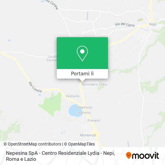 Mappa Nepesina SpA - Centro Residenziale Lydia - Nepi