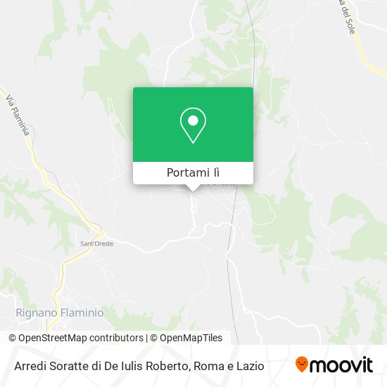 Mappa Arredi Soratte di De Iulis Roberto