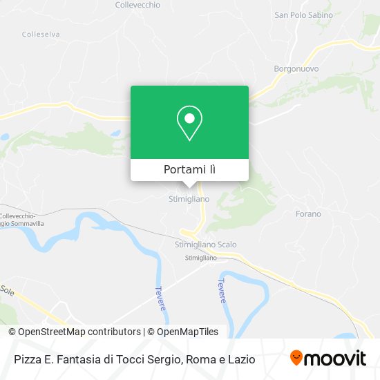 Mappa Pizza E. Fantasia di Tocci Sergio