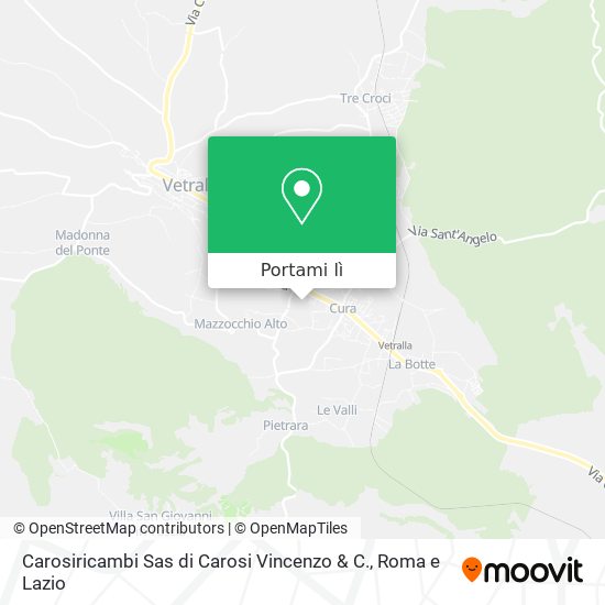 Mappa Carosiricambi Sas di Carosi Vincenzo & C.