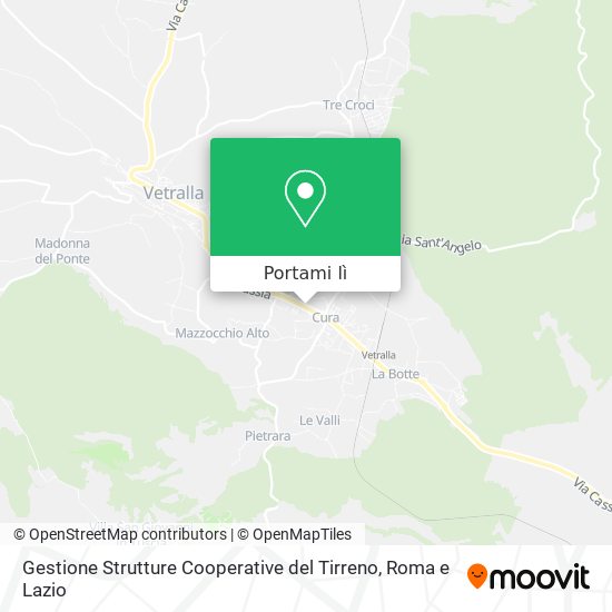 Mappa Gestione Strutture Cooperative del Tirreno