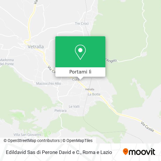 Mappa Edildavid Sas di Perone David e C.