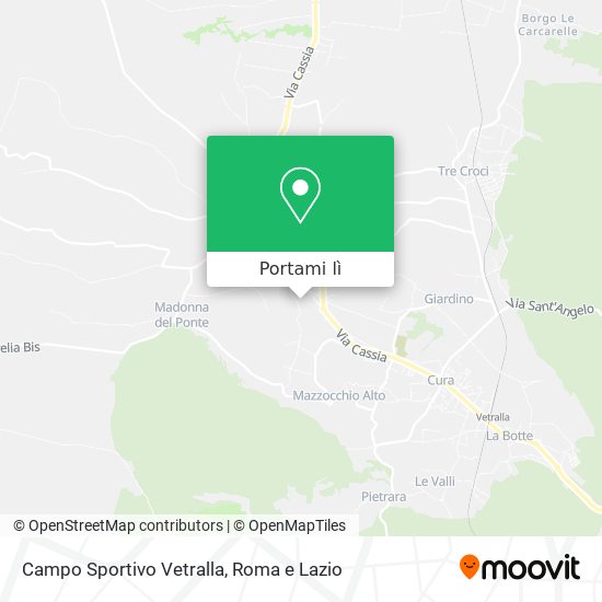 Mappa Campo Sportivo Vetralla