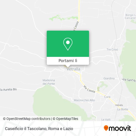 Mappa Caseificio il Tascolano