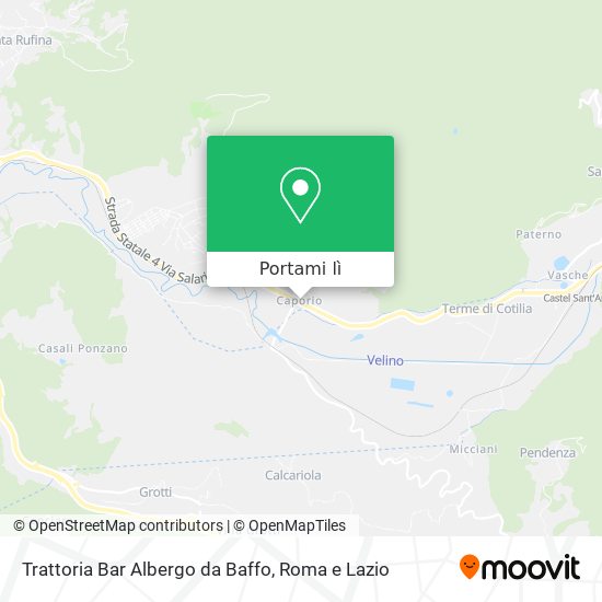 Mappa Trattoria Bar Albergo da Baffo