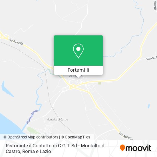 Mappa Ristorante il Contatto di C.G.T. Srl - Montalto di Castro