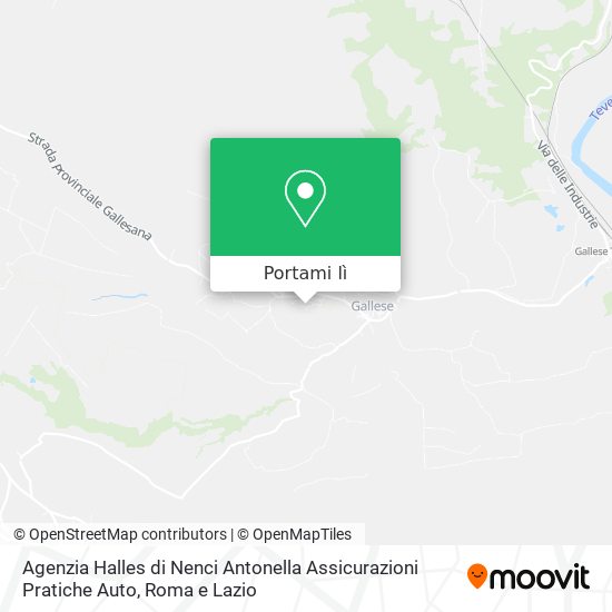 Mappa Agenzia Halles di Nenci Antonella Assicurazioni Pratiche Auto