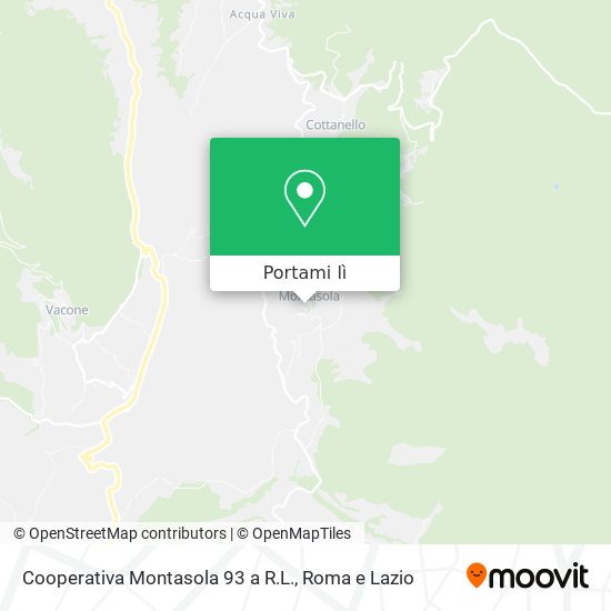 Mappa Cooperativa Montasola 93 a R.L.