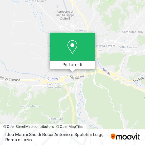 Mappa Idea Marmi Snc di Bucci Antonio e Spoletini Luigi