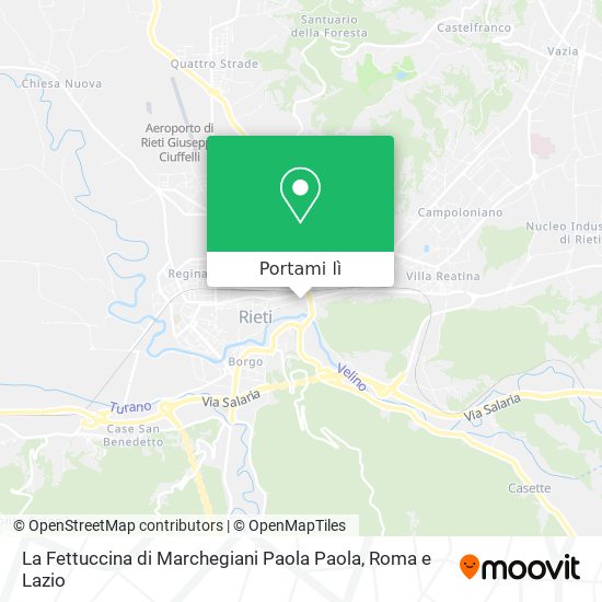 Mappa La Fettuccina di Marchegiani Paola Paola