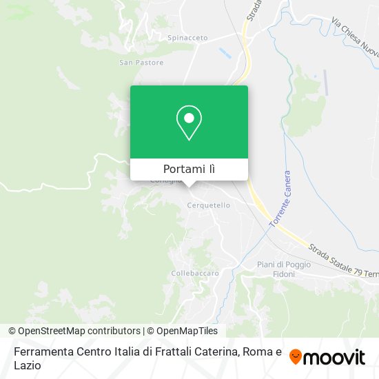 Mappa Ferramenta Centro Italia di Frattali Caterina