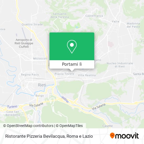 Mappa Ristorante Pizzeria Bevilacqua